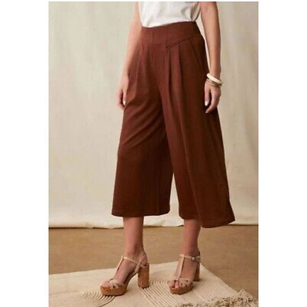 Matilda Jane Enchanted Garden Alice Textured Wide Leg Cropped Pants XL